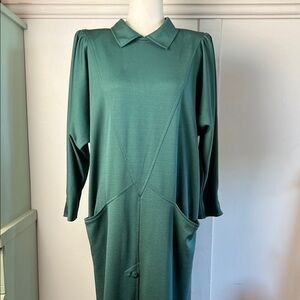 Vintage 80’s does 40’s Green Women's Dress